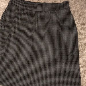 Loft Stretch Mini Skirt Houndstooth
